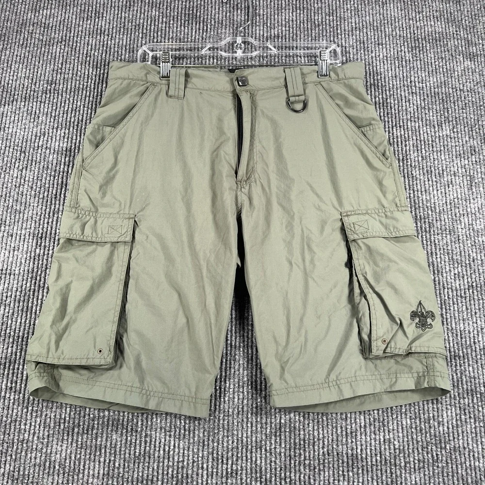 Boy Scouts of America Shorts Mens Medium Green Cargo Uniform BSOA Hiking Camping